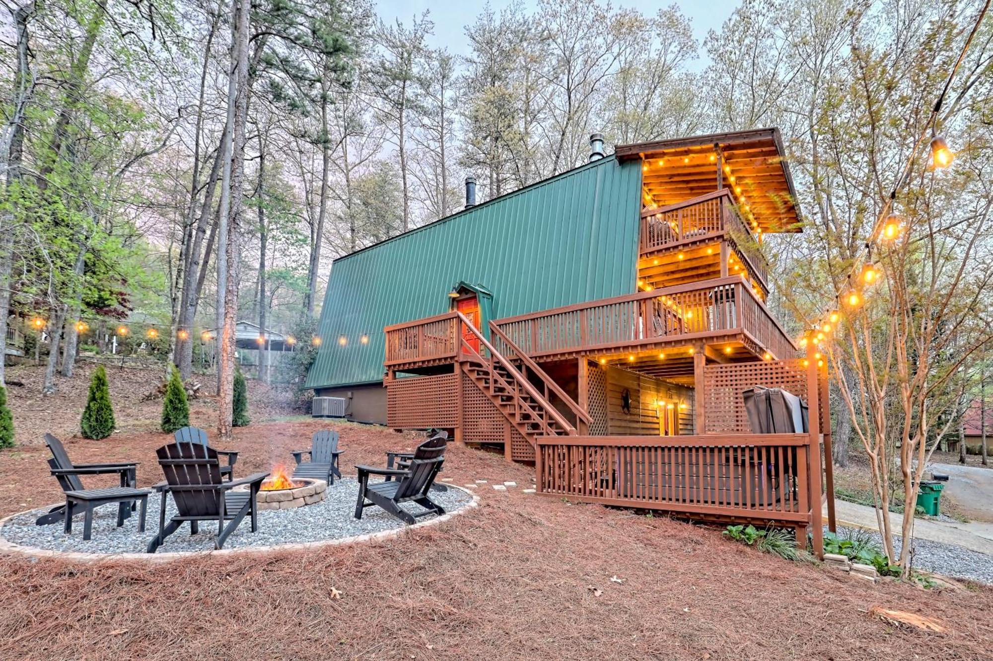 Near Downtown Helen - Hottub, Sauna, Game Room, Fire Pit Kültér fotó