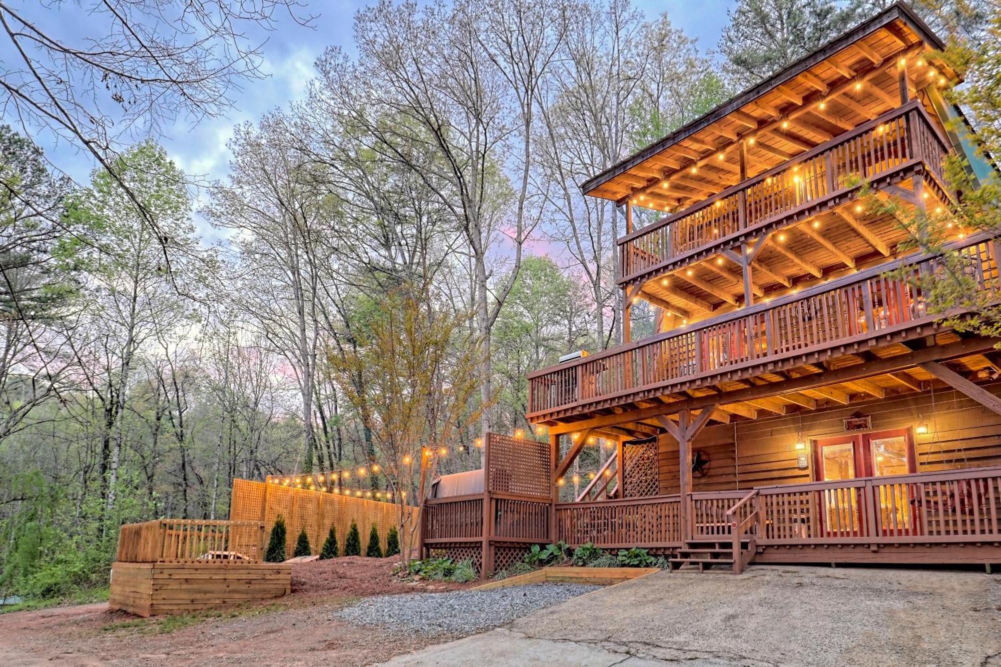 Near Downtown Helen - Hottub, Sauna, Game Room, Fire Pit Kültér fotó