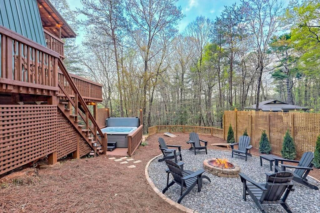 Near Downtown Helen - Hottub, Sauna, Game Room, Fire Pit Kültér fotó